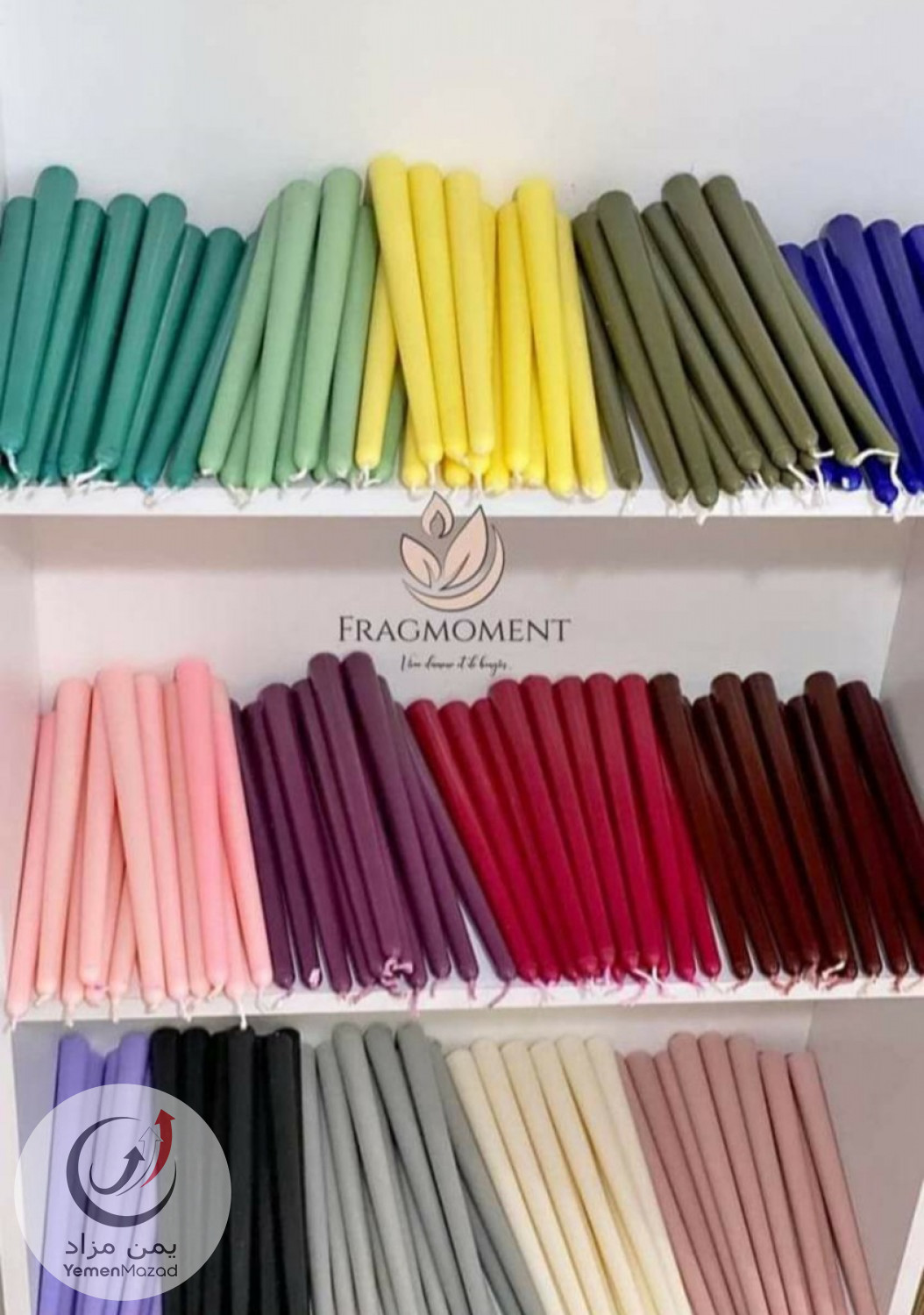 شموع معطره فواحه اشكال متعدده وروائح فخمه