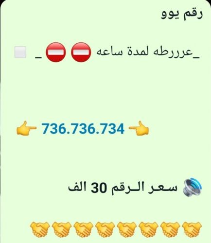 افخم رقم 73 مميز جدا جدا