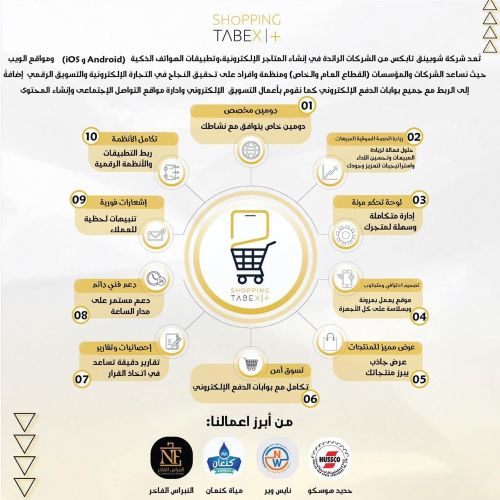 إنشاء تطبيقات متاجر إلكترونية 