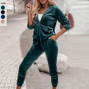 سترة كورية بسحاب مع بناطيل 2024
