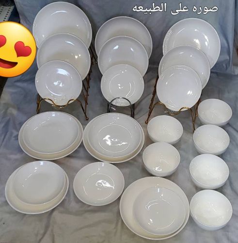 عرض طقم سفره سراميك ابيض
