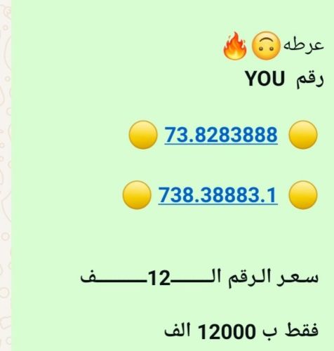 رقم 73 مكون من خمس ثمانيات