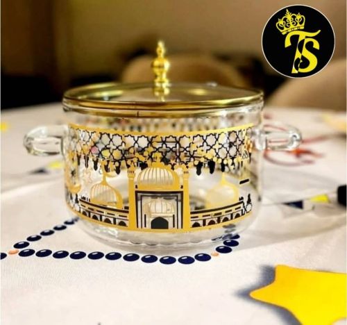 قدور زجاجي برسومات رمضاني حراري