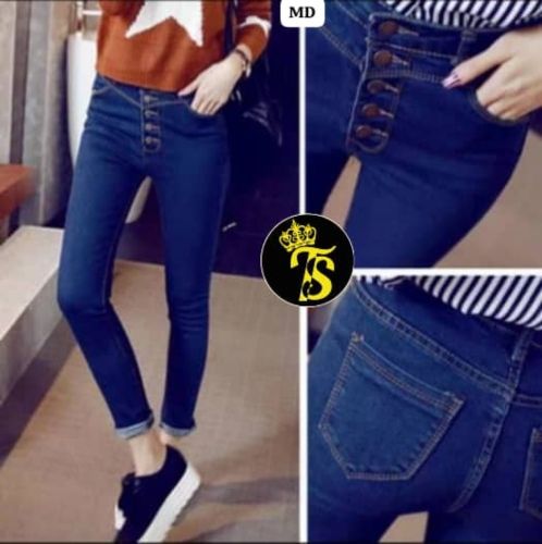 بنطلون جنز مطاط درجه اولى SHEIN