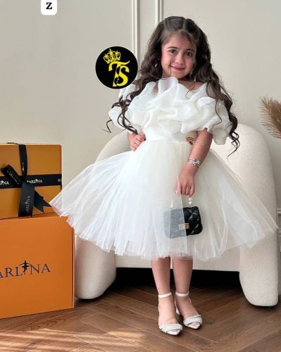 فستان بناتي ملكي للعيد