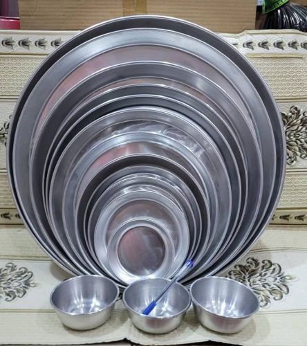 عروضات.  جديد طقم صحون معدن