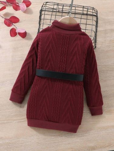 فستان صوف ب احزام كيوت  براند