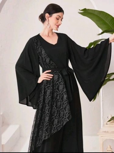 فستان نسائي  ب احزام  ماركه براند