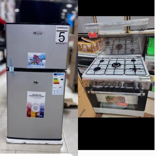 ثلاجات هنوفر+ فرن.غاز.فريش5 عيون