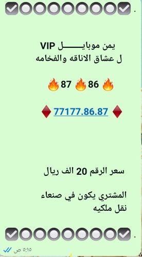 ارقـام يمنــيه مميــــــــزه