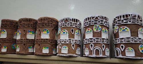 مزهريات ورد