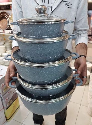 طقم قدور جرانيت صحي