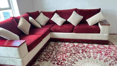 كنب حرف L واسع وفاخرخيار مثالي لغ