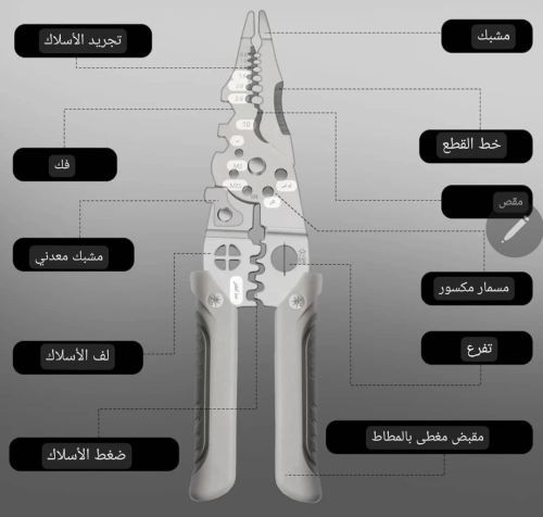 كماشة قطع الأسلاك متعددة الأغراض
