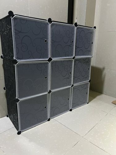 دولاب 9خانات بلاستيك بتصميم انيق
