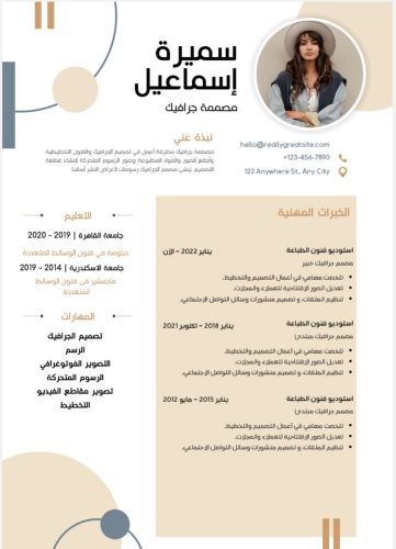 تصميم سيرة ذاتية احترافية جدا