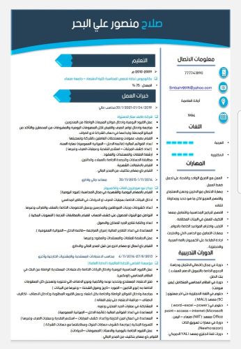 تصميم C.V احترافي جدا