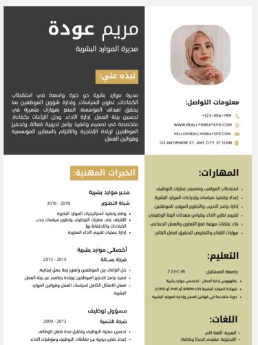 صمم سيرتك الذاتية الاحترافية