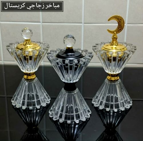 *مباخر زجاجي راقي كرستال