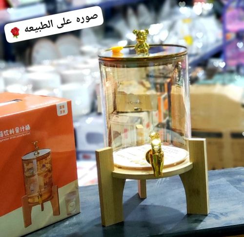 ترمس مشروبات كرستال حراري زجاج