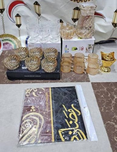 أطقم الزجاجيات والتحف الرمضانية،