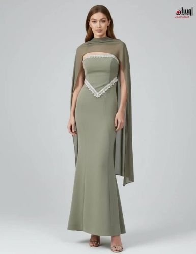 فستان سهرة "ستريت" طويل
