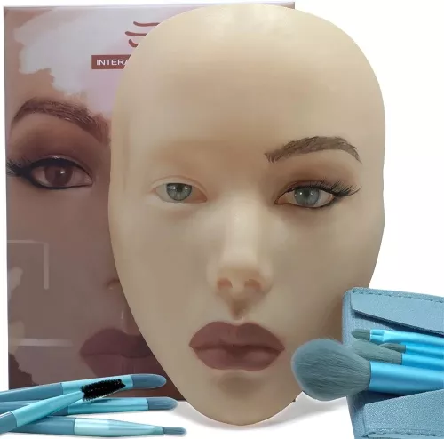 وجه سيلكون لتطبيق المكياج