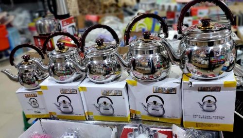 طقم غلايات شاي من الستانلس ستيل