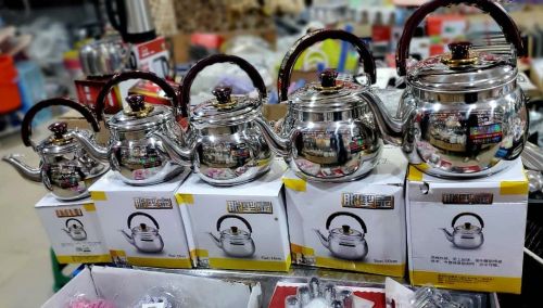 طقم غلايات شاي من الستانلس ستيل