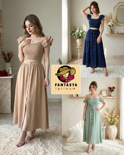 طقم Marya**قطعتين بلوزه وفوطه**بت