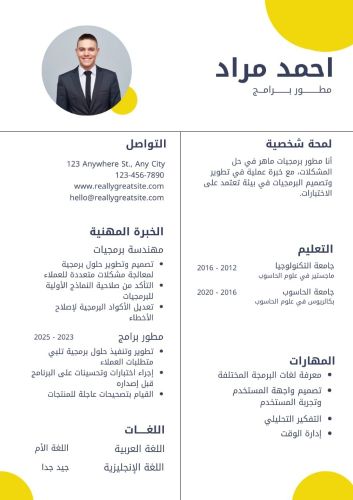 سيرتك الذاتية نبنيها لك بأحترافية