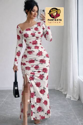 فستان نسائي SHEIN يتميز بقماش تل
