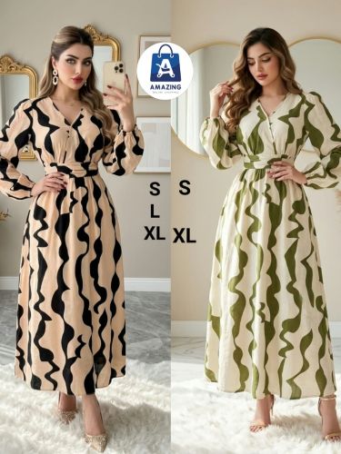فستان color**بنمط كلاسيكي انيق**ط