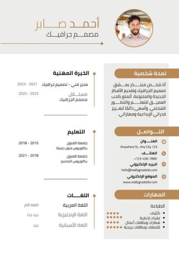 fv تصميم سيرة ءاتية بنظام ats
