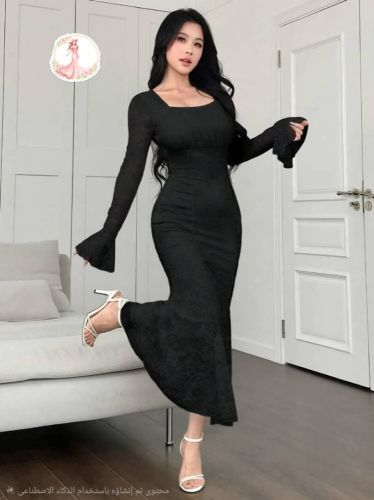 فساتين نسائيه طويل دانتيل