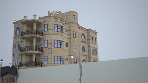 تصميم واجهة مبنى سكني