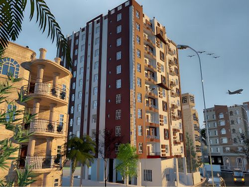 تصميم واجهة برج سكني