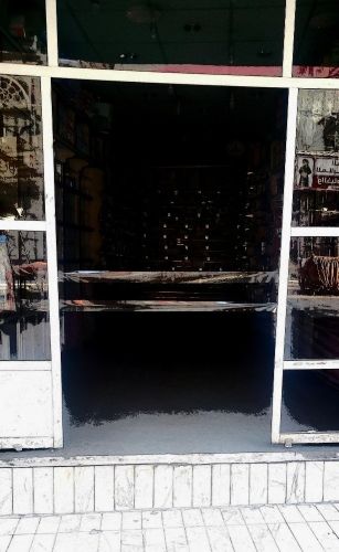 باب المنيوم مع زجاج حق محل للبيع