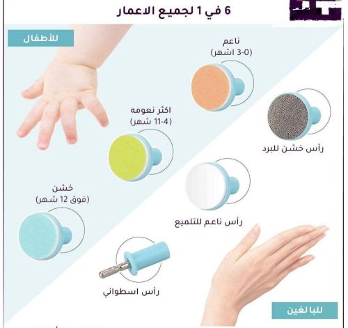 مقلّم أظافر كهربائي للأطفال والك