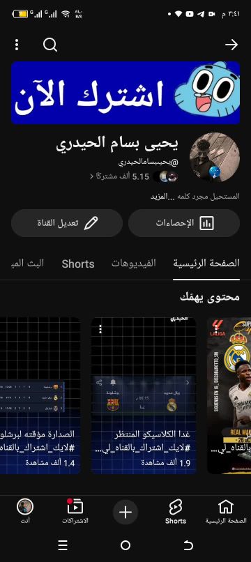 قناة يوتيوب